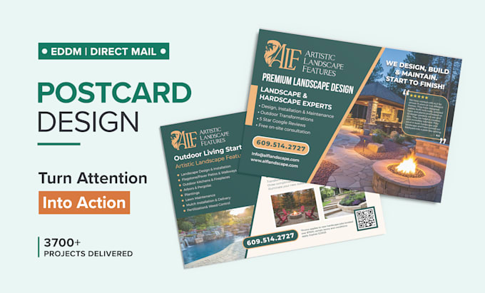 create postcard design, eddm postcard, and direct mail design
