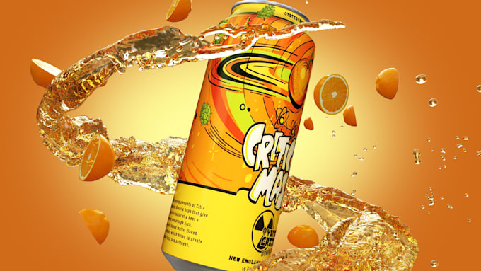 create food and beverage 3d product animation