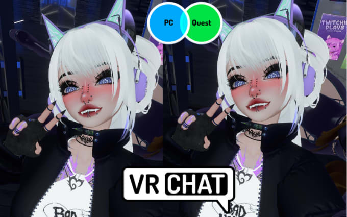 Do stunning vrchat avatar furry nsfw vr chat avatar vr character 3d ...