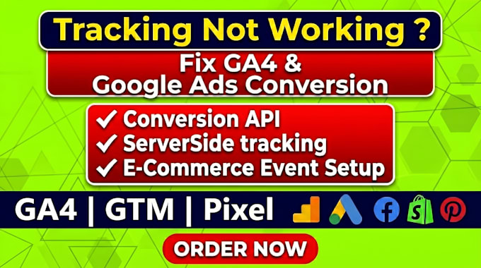 fix or setup ga4 ecommerce tracking, google analytics 4 server side tracking