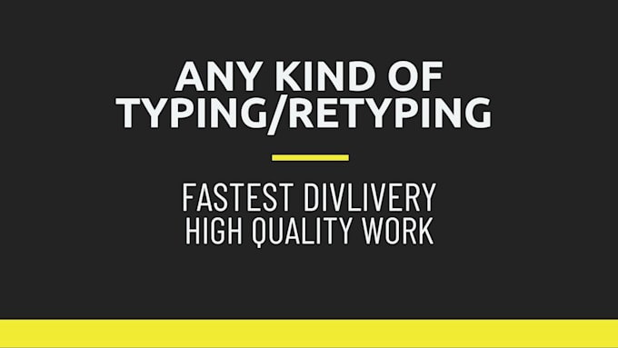 do fast typing, retype scanned documents, edit ms word,