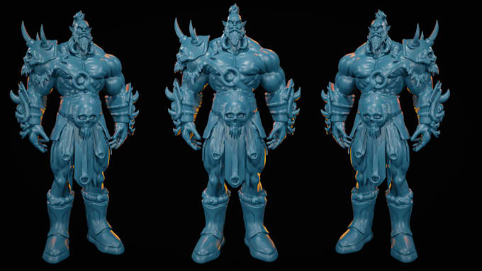 do 3d character modeling for animation,game and 3d print