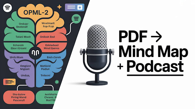 create synchronized bilingual custom mind map and podcast from your PDF