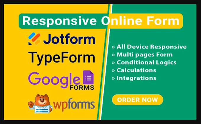 Create stunning responsive typeform, jotform custom forms by ...