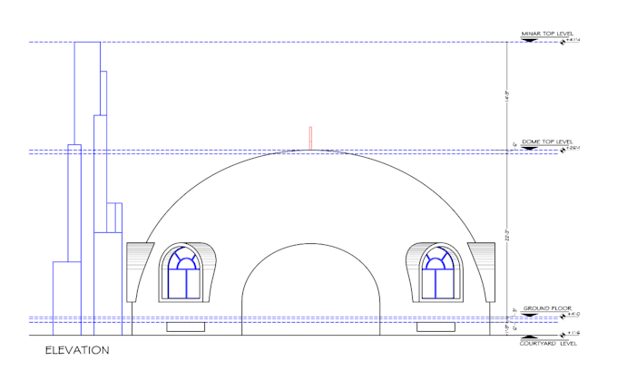 draw autocad 2d floor plan, elevation and section