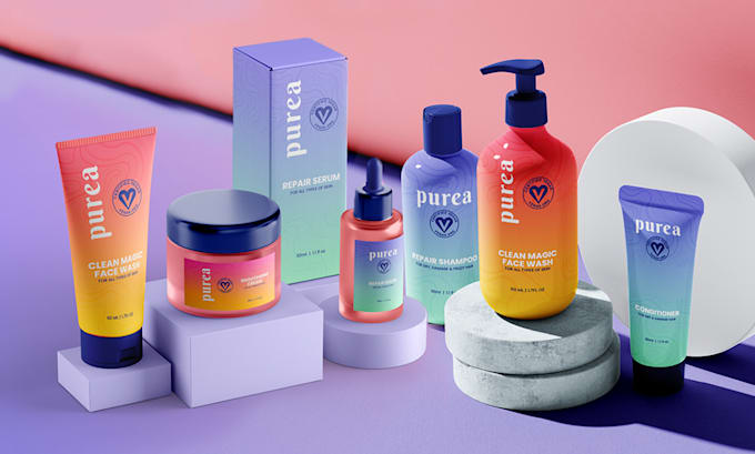 design luxe organic skincare labels and packaging for eco brands