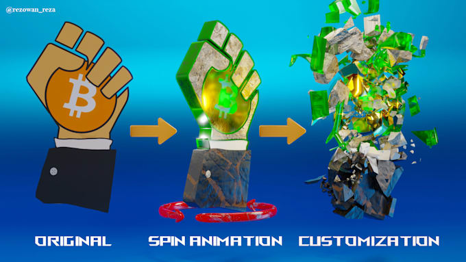 create 3d spinning animation for your logo