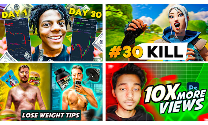design a professional youtube thumbnail