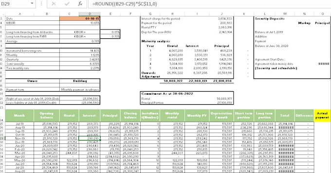 prepare schedules for interest calculation and  calculators