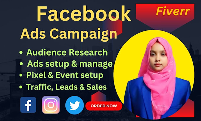 setup and manage facebook ads campaign, instagram ads, fb advertising