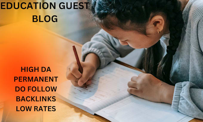 publish education guest blog on high da