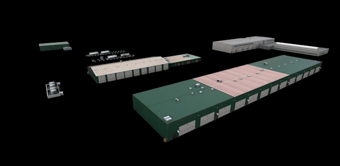 create 3d building low poly for games and simulation