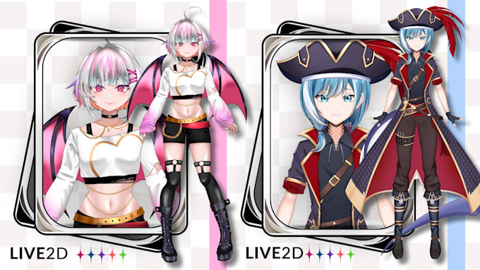 design and rigging high quality live 2d vtuber model