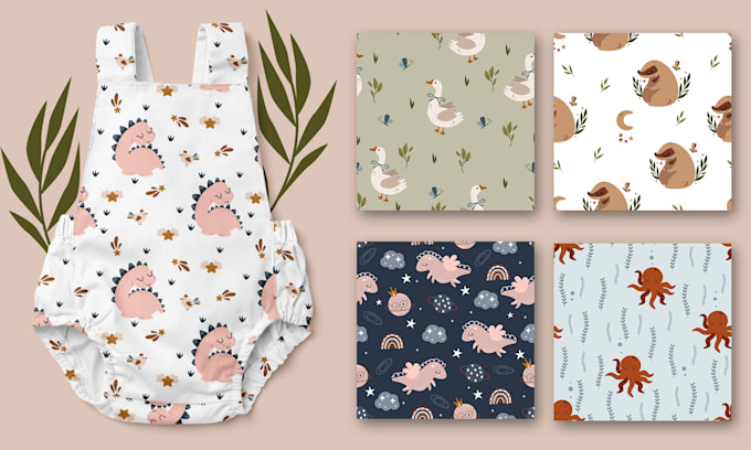 create cute original seamless patterns for your brand