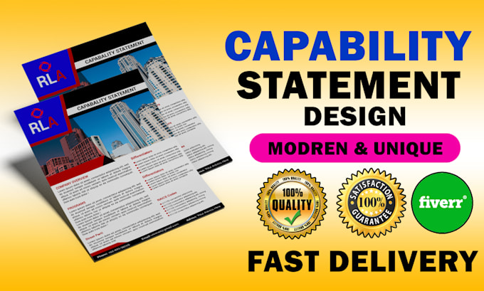 do creative capability statement and government flyer