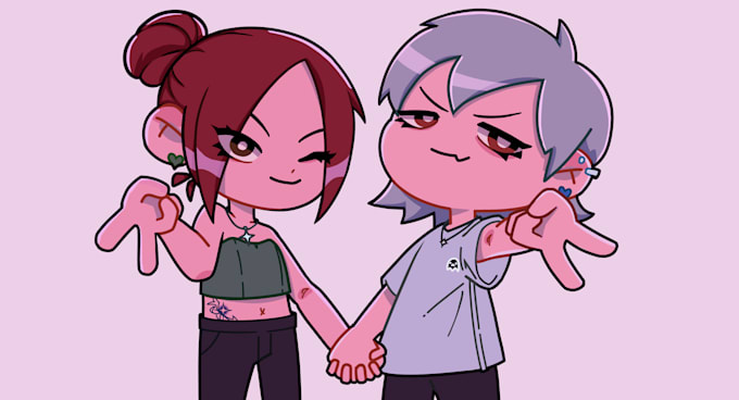 Chibis Vorlagen Freunde