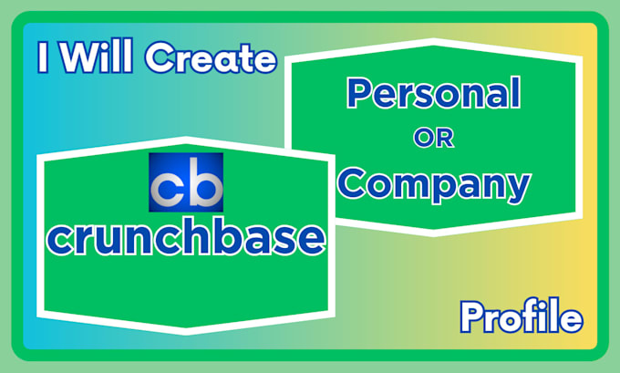 create a personal or company crunchbase profile