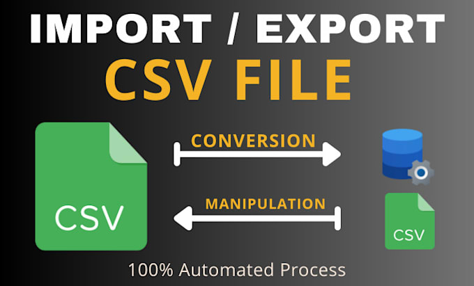 Import export csv file automation, process csv with an automated script ...