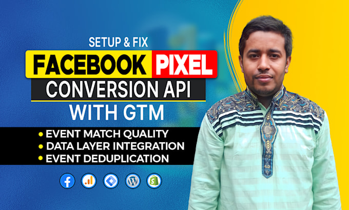 setup facebook pixel conversion API server side tracking enabling the data layer