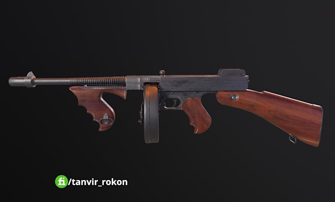 do 3d gun model, grenade model, games guns, 3d weapons for games