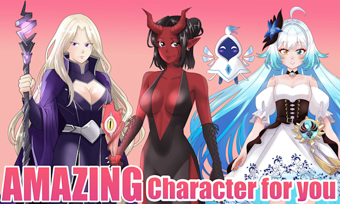 amazing fan art or original character in anime style for you