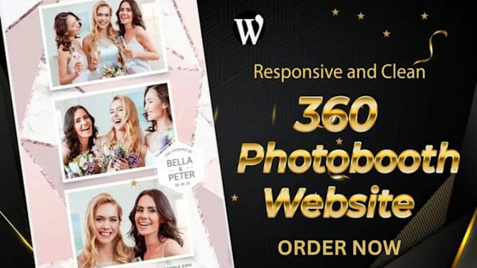Create 360 photo booth website party rental website with booking