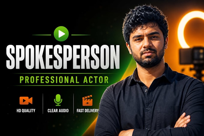 record pakistani accent spokesperson video for ads in pakistan
