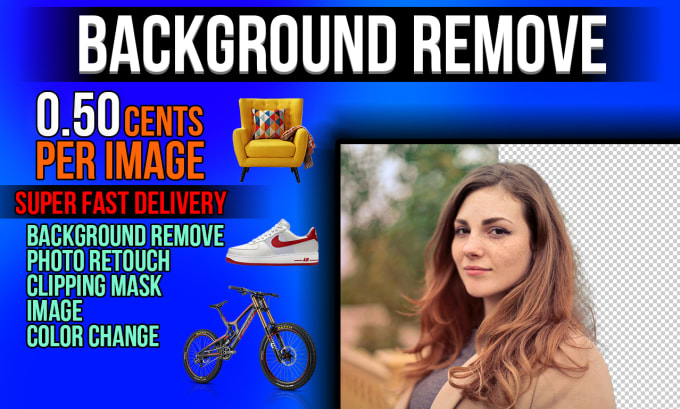 Remove 100 images background with white or transparent by Tarasmar Fiverr