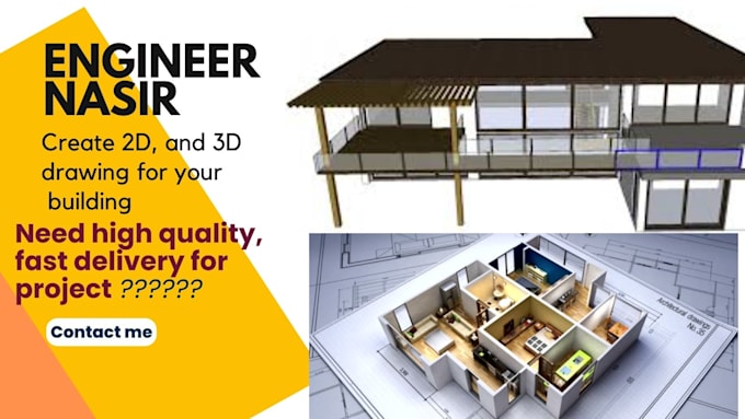 create 2d and 3d modeling by autocade, catia, and fusion360