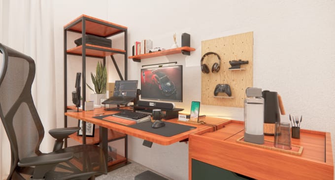 Concevez votre configuration de bureau pc, votre espace de travail ou votre  salle de jeux