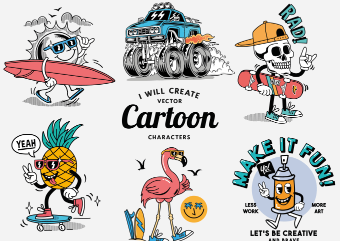 Create Cartoon Style Characters By Designbyc Fiverr Create Cartoon Style Characters By Designbyc Fiverr