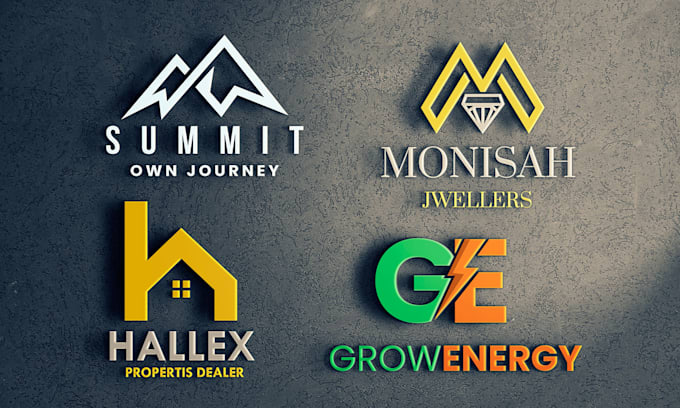 do geometric polygonal or minimalist line art logo design