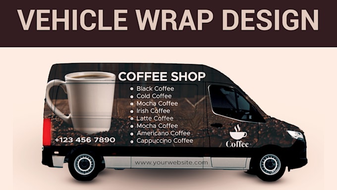 design unique van wrap, vinyl car, food truck or any vehicle wrap design