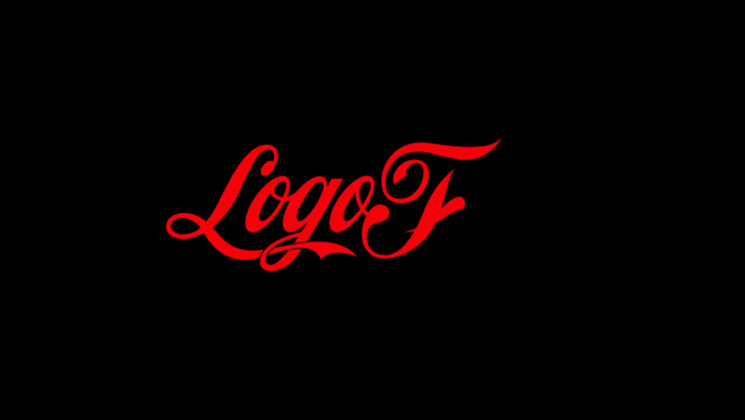 creative handwritten logo animation or signature in lettering style