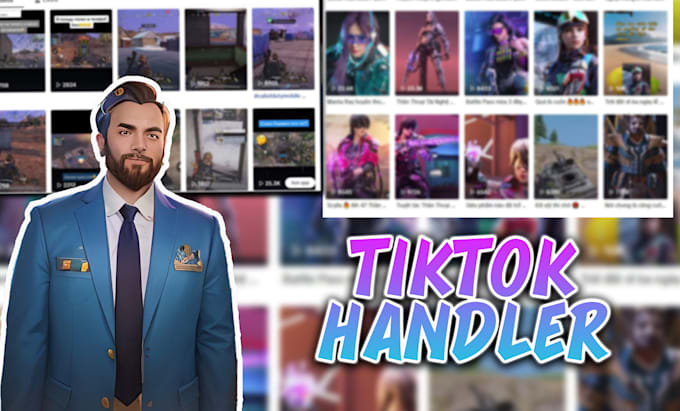 be your tiktok manager and gaming content creator