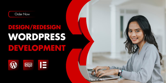 build wordpress website development, business website or wordpress blog website