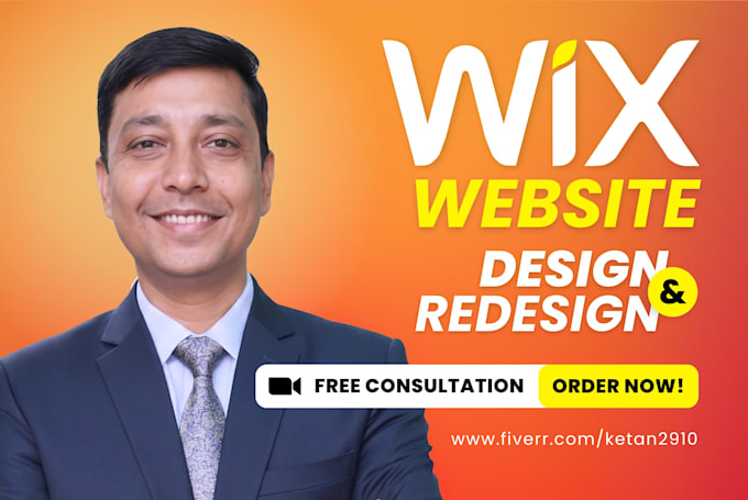 build wix website design, redesign and create wix website development