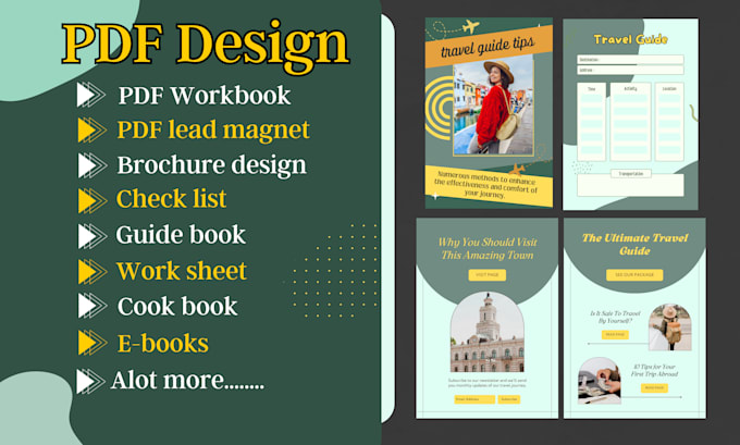 Design pdf workbook, worksheet, brochure, lead magnet and ebook by ...