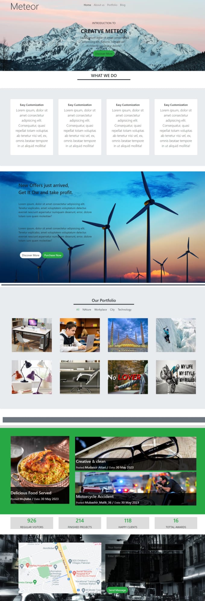 Do web designing in html css bootstrap javascript reactjs by Mubashir ...