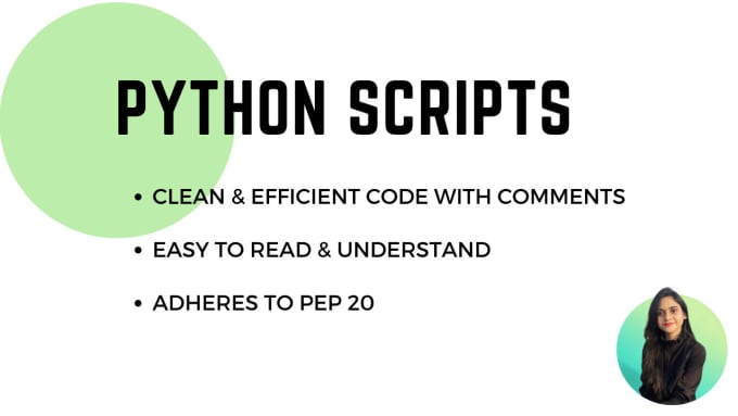 Code your logic in python scripts by Malaikatt | Fiverr