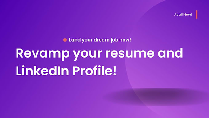 edit your resume and linkedin profile