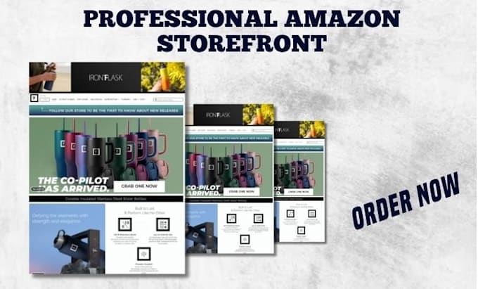 create stunning amazon storefront design or amazon storefront