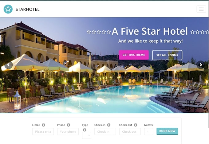 do hotel wordpress website