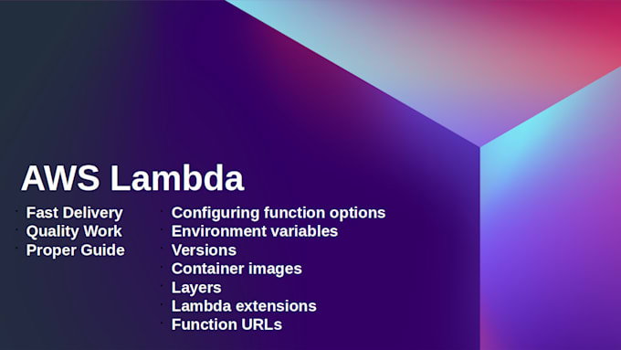 Create aws lambda function with python by Samkhan10 | Fiverr