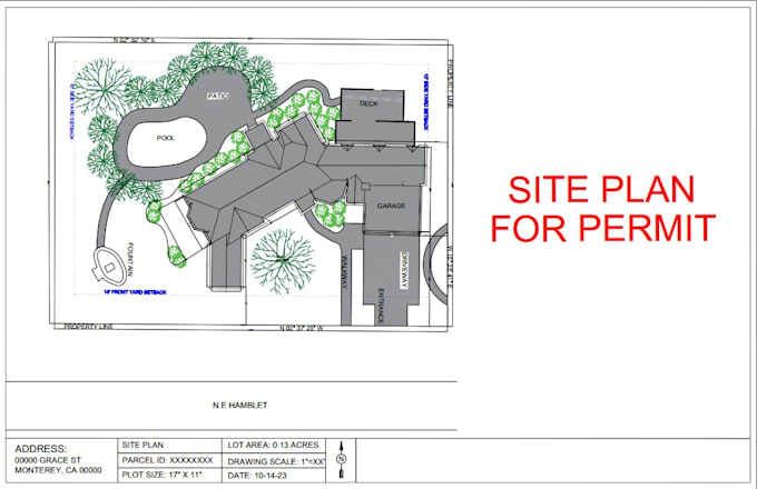 draw a site plan in 24 hours