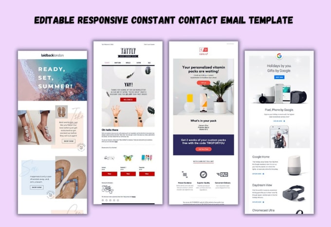 Design constant contact email template and newsletter by Milon 1900