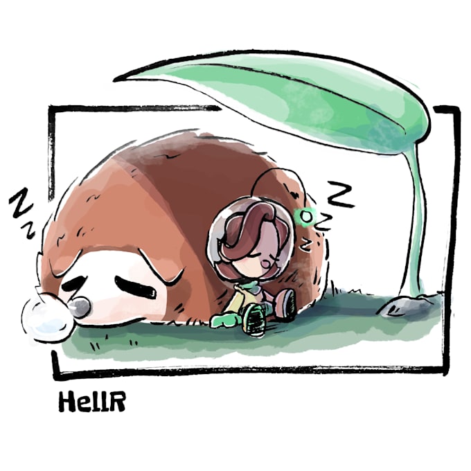 redraw you in a pikmin scene