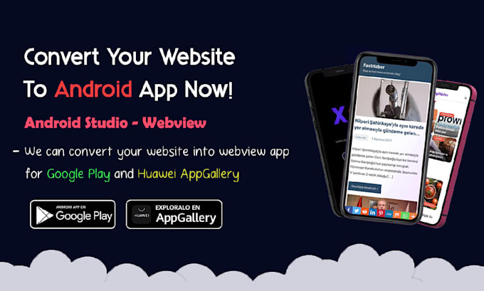 convert your website to android app using webview