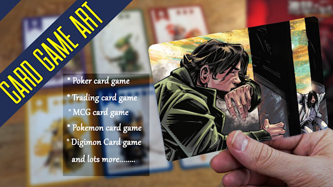 create custom card game, board card game, tarot card game, card game art