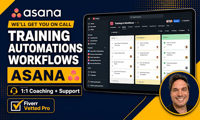 teach you asana for project management team workflows and automation
